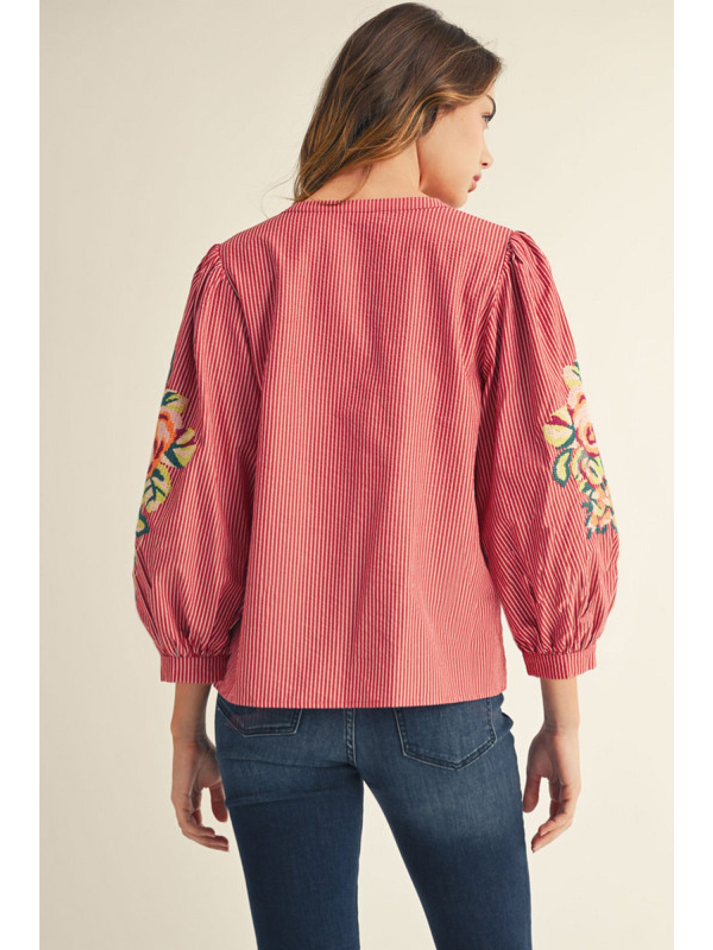 Bloom & Stripe Blouse