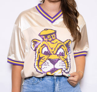 LSU Vintage Sequin Design Jersey
