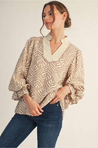 Ivory Drift Blouse