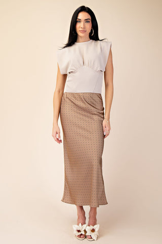 Round Neckline Corset Style Top