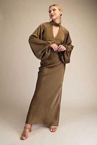 Enchanted Olive Dress