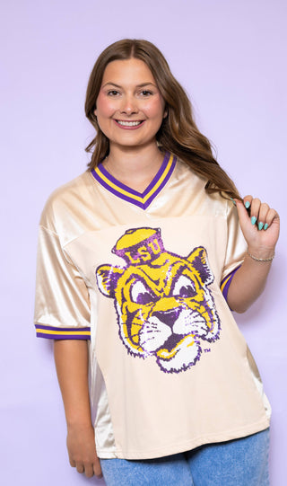 LSU Vintage Sequin Design Jersey