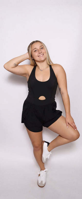 Front Cutout Romper Activewear