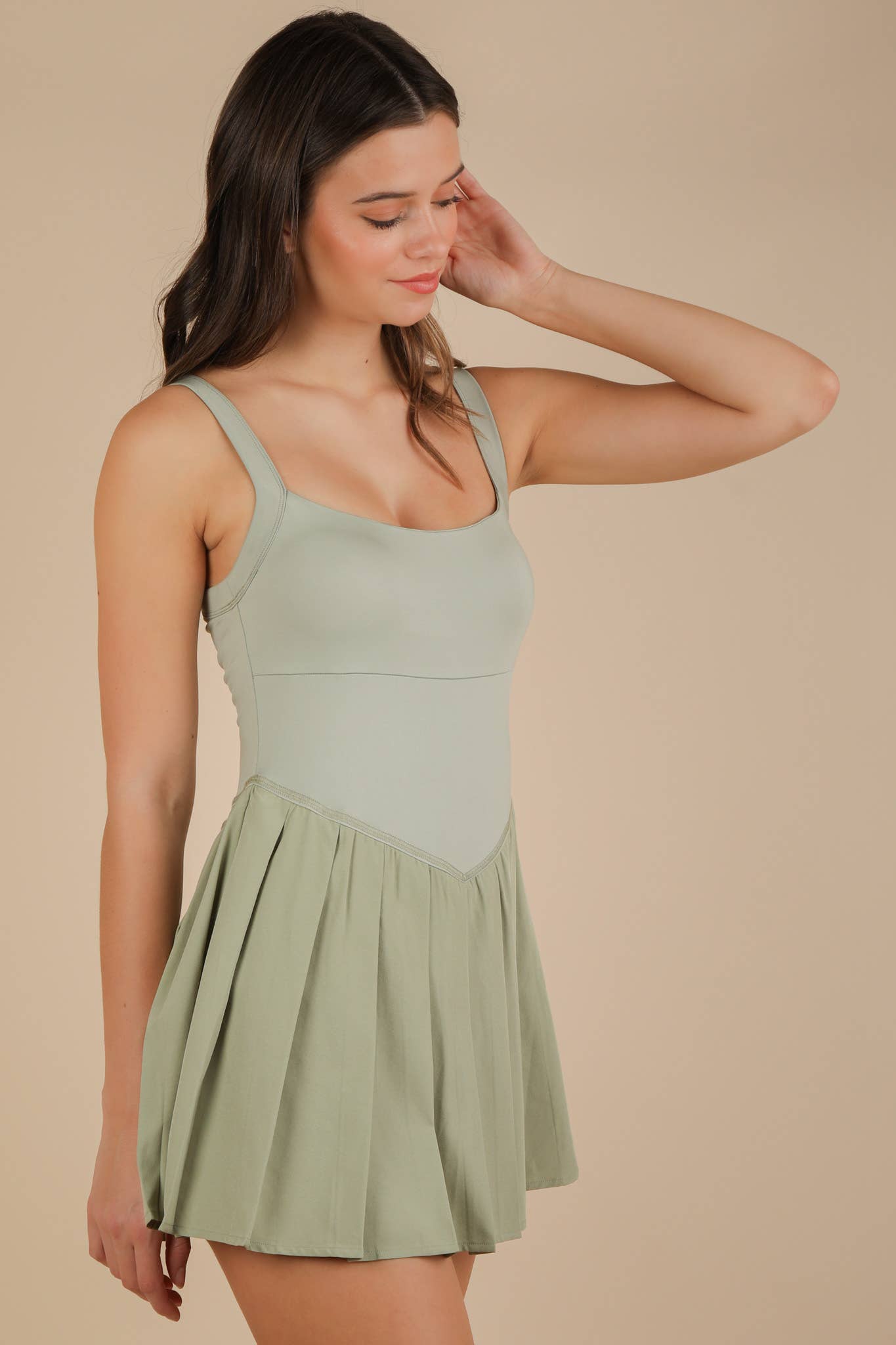 Pleated Skirt Activewear Dress