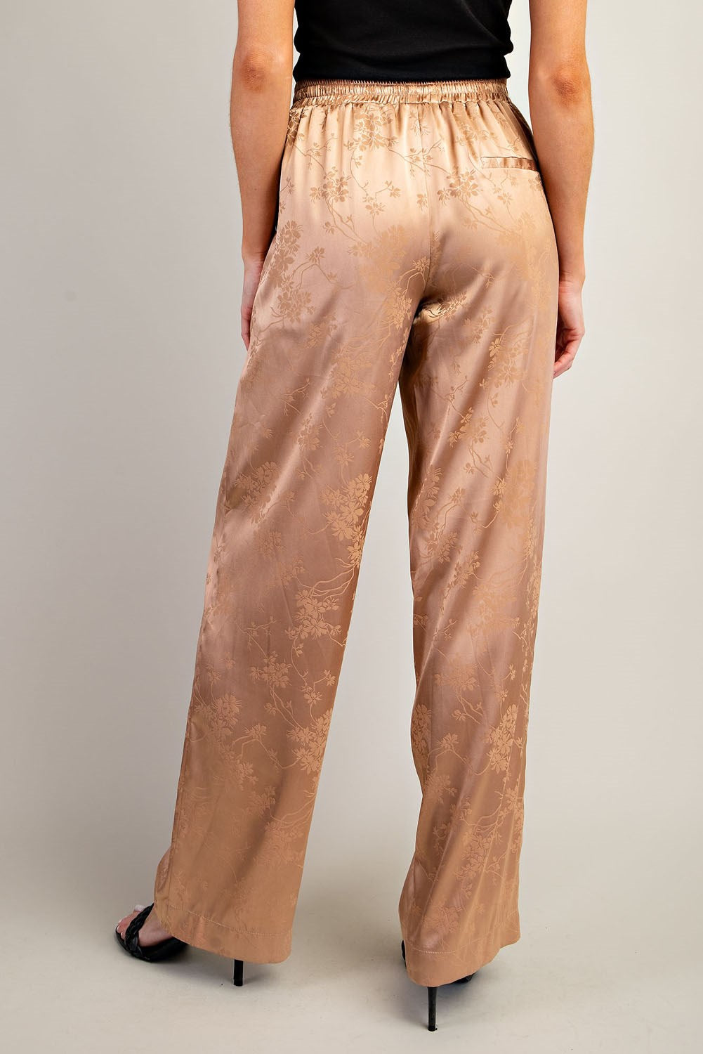 Floral Jacquard Pants