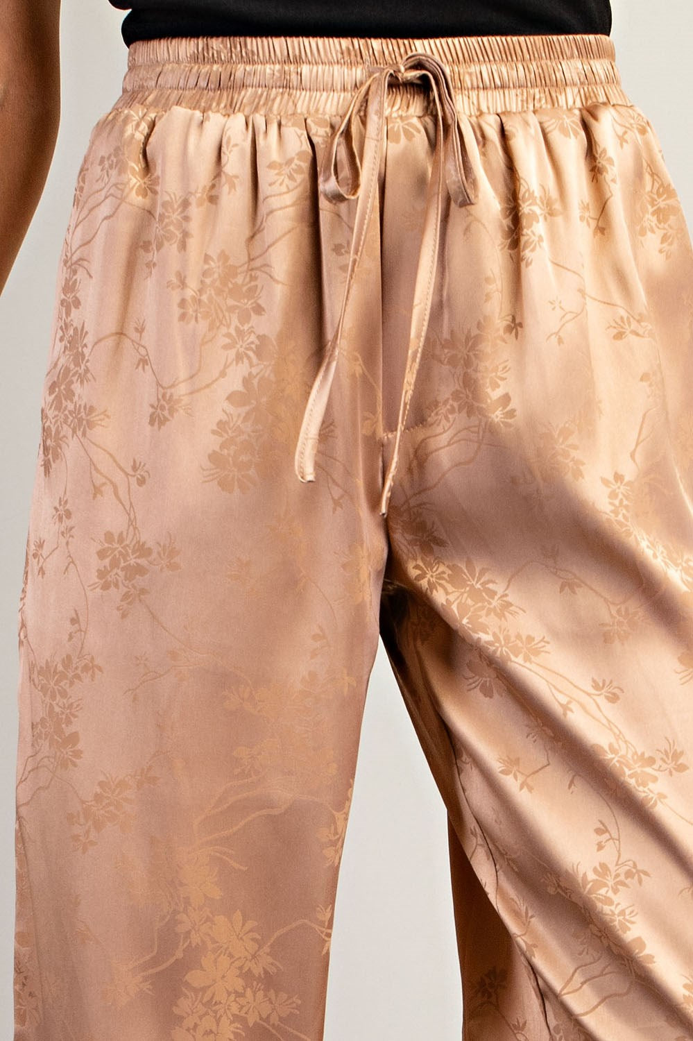 Floral Jacquard Pants
