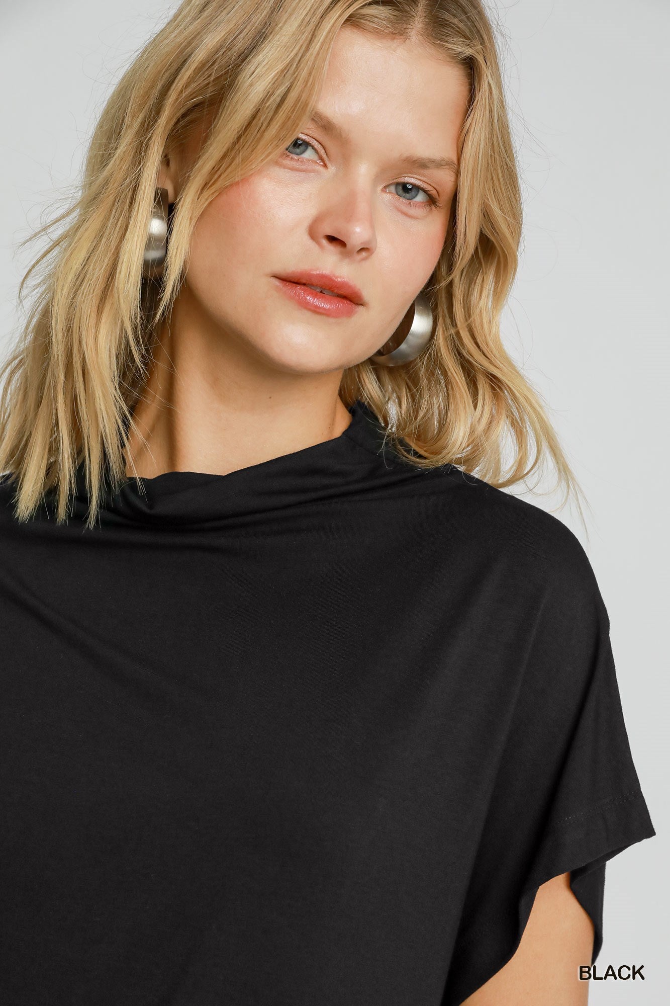 Sleeveless Funnel Neck Top