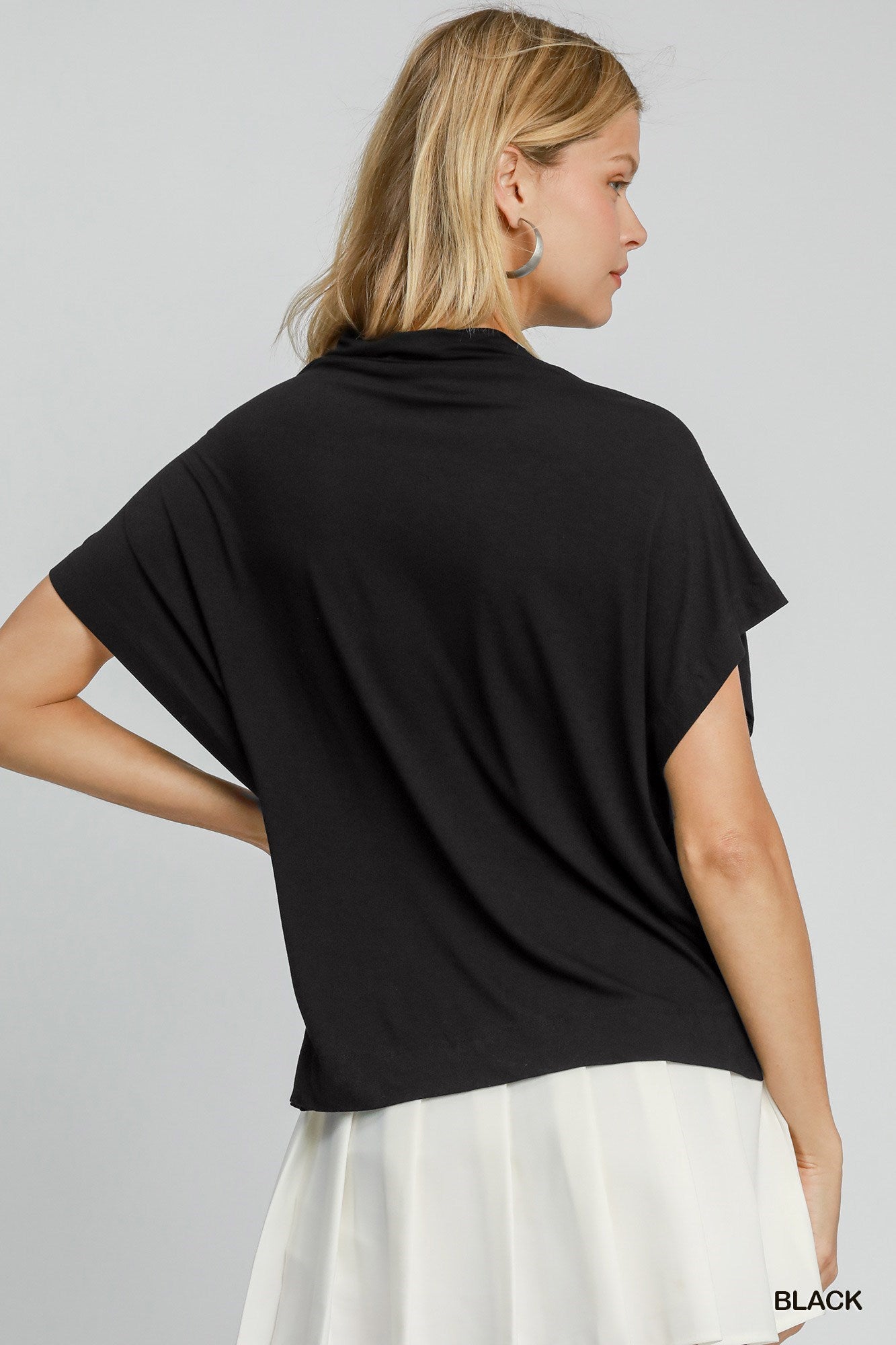 Sleeveless Funnel Neck Top