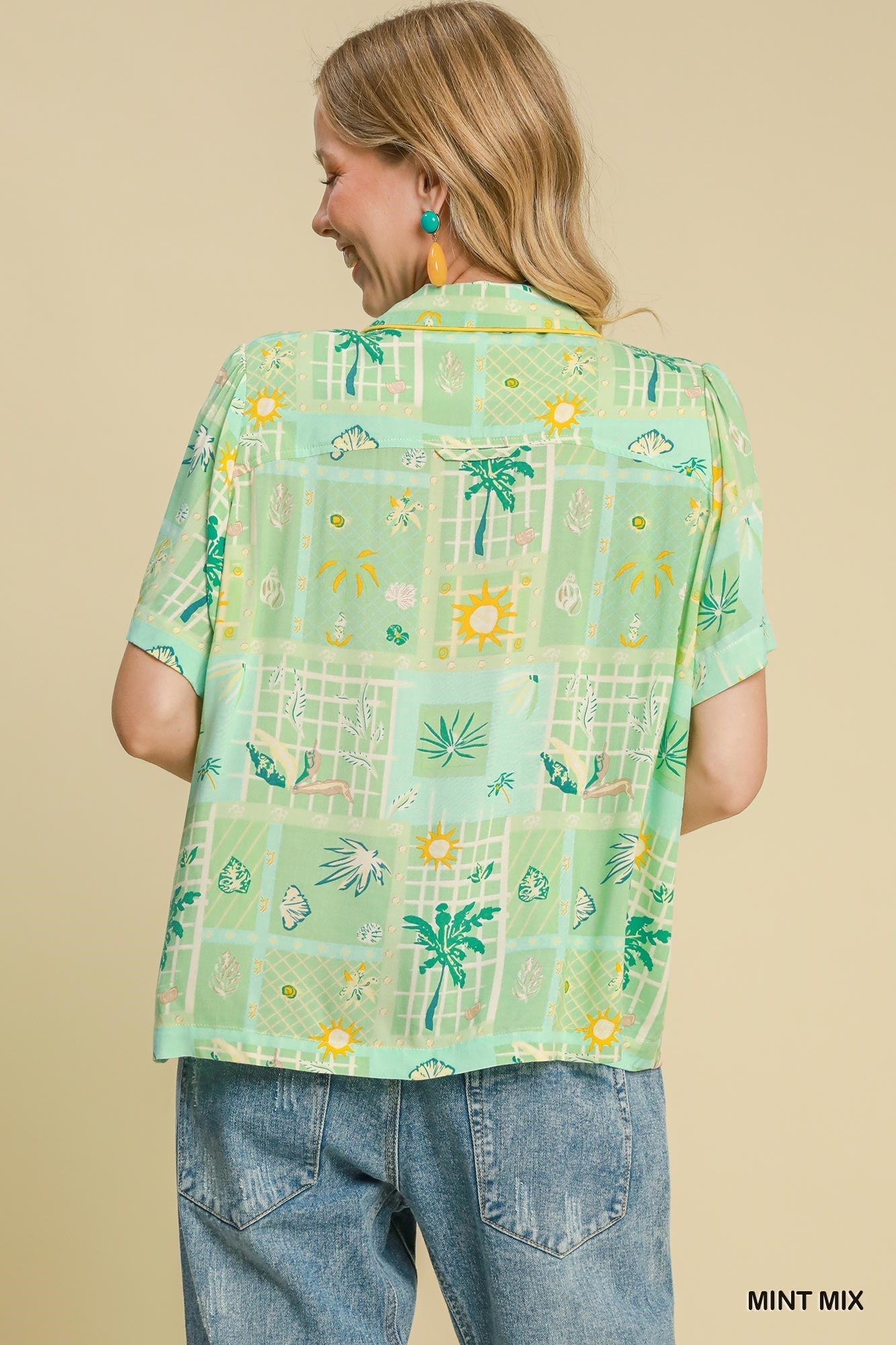 Tropical Resort Print Shirt