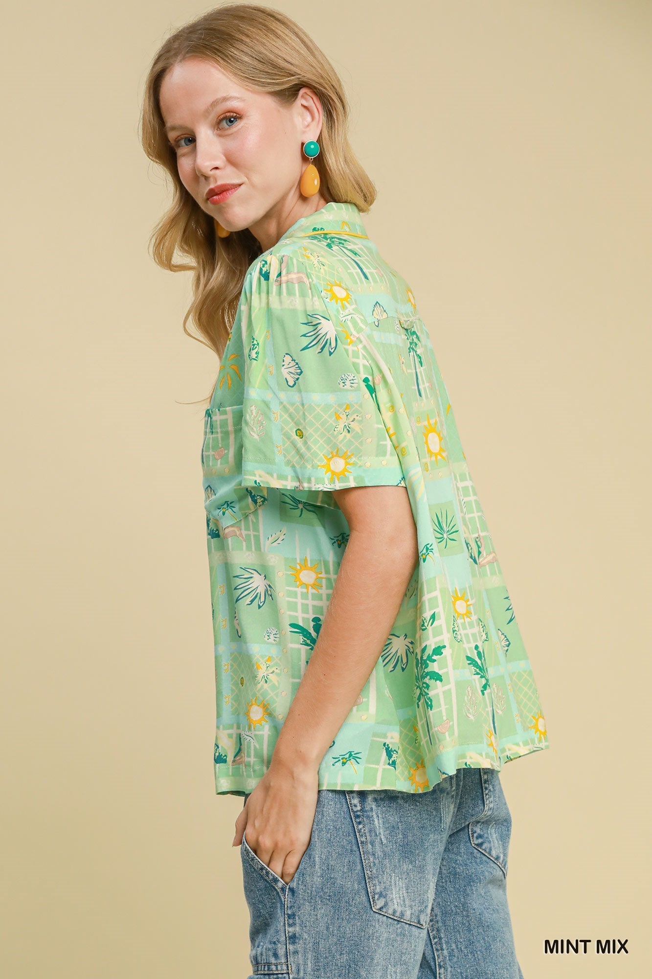 Tropical Resort Print Shirt