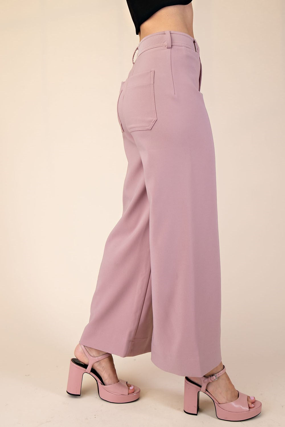 Crop Wide-Leg Pants