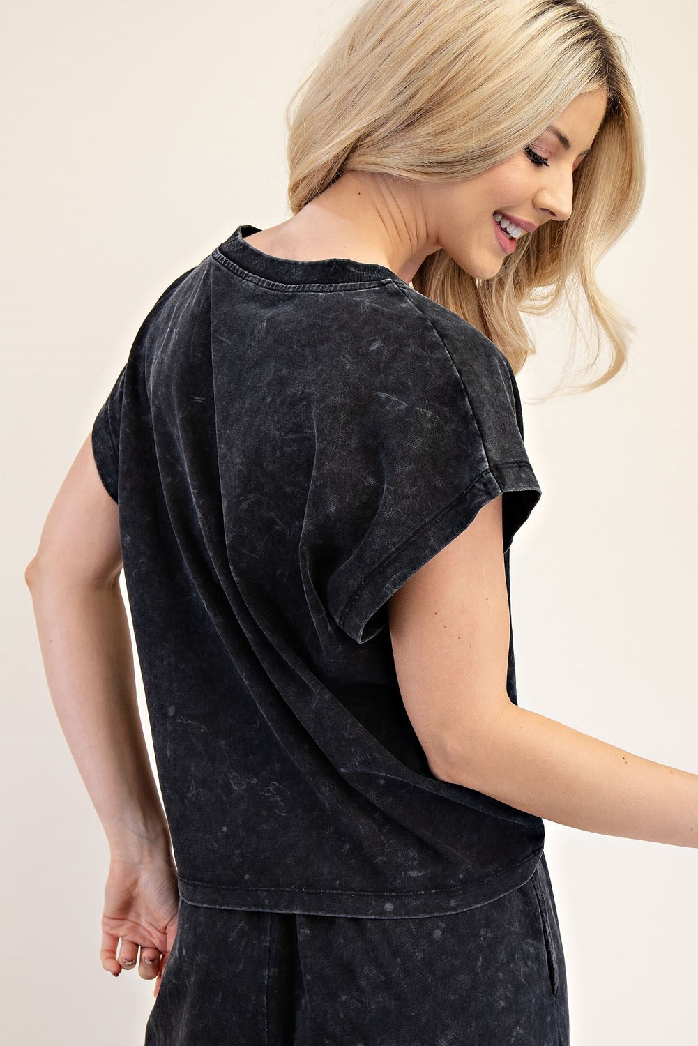 V-Neck Short Sleeve Top