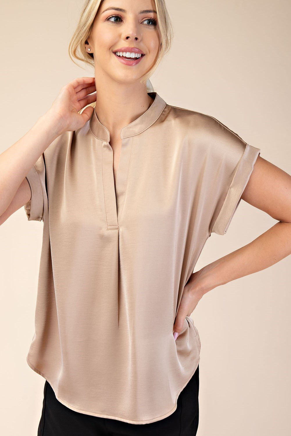 Short-Sleeve Blouse