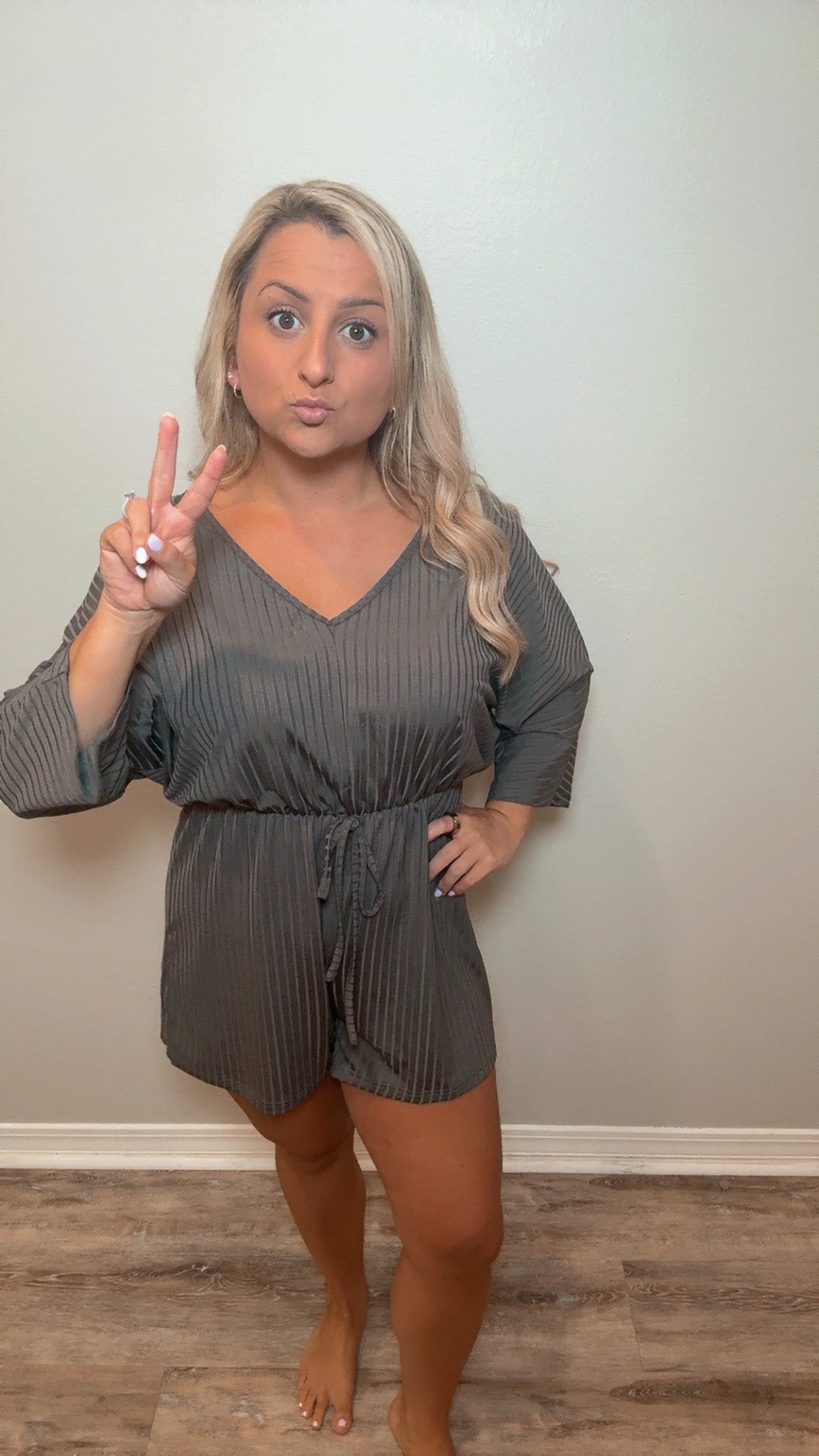Lightly Loved Gray Romper