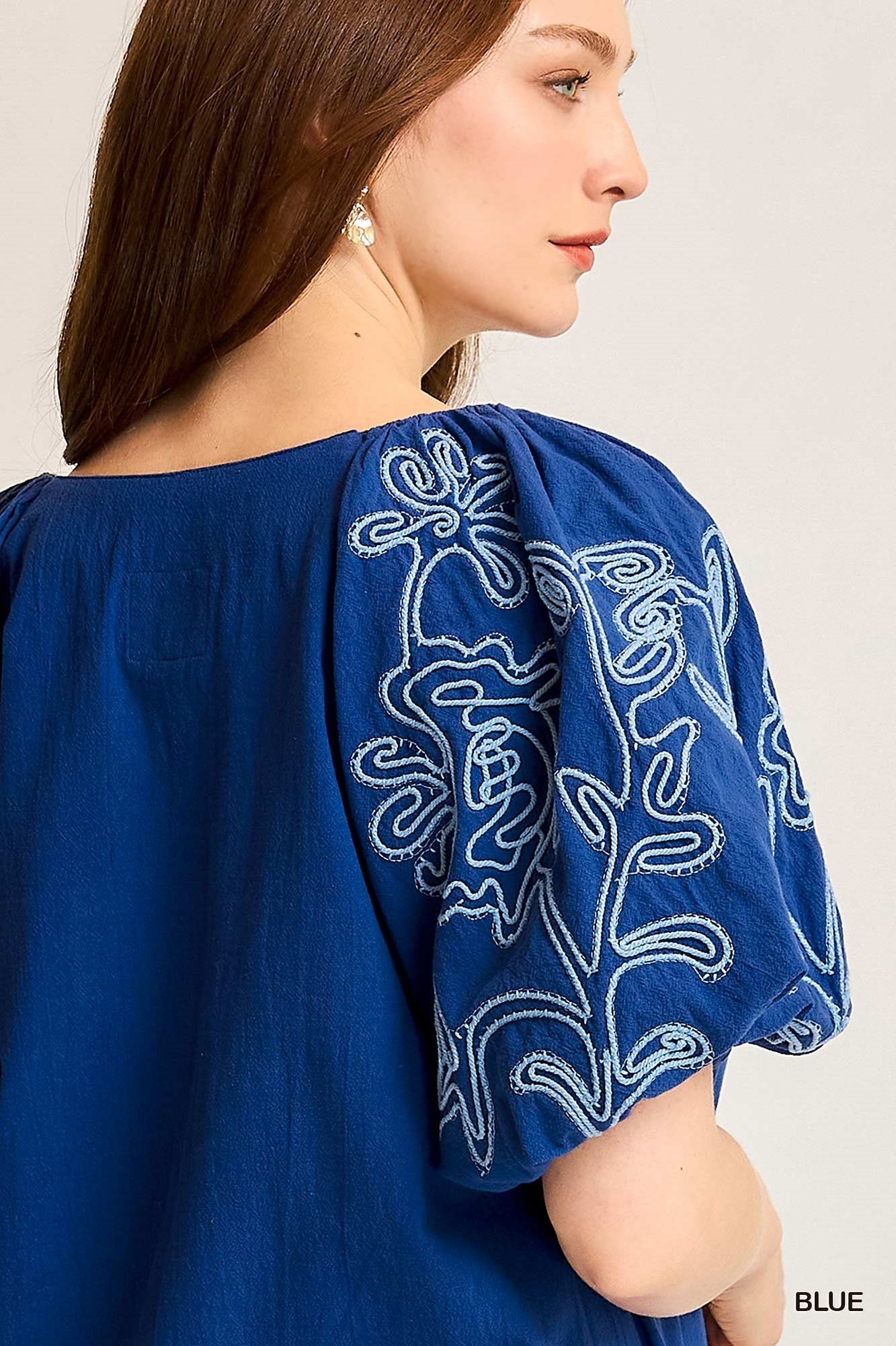 Boho Chic Embroidered Blouse
