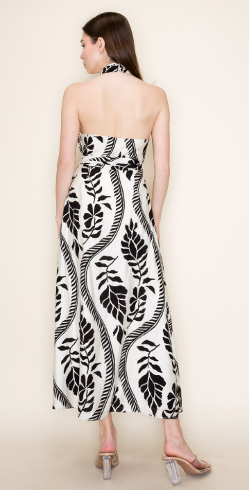 Island Halter Maxi Dress