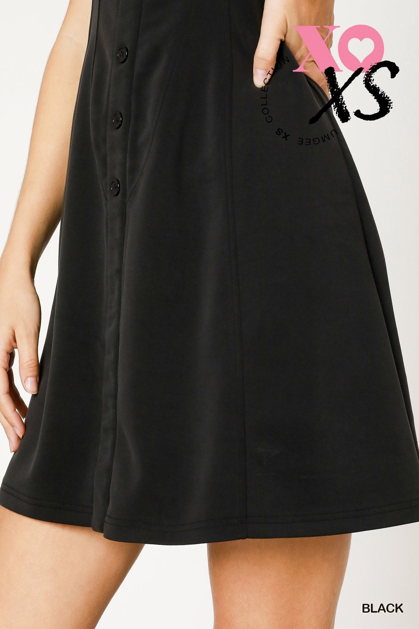 Luxeknit Button-Down Mini Dress