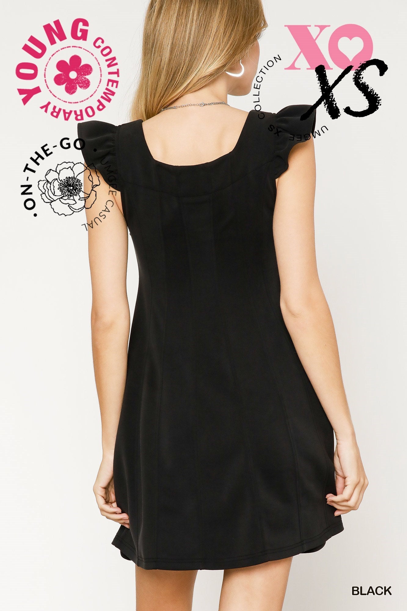 Luxeknit Button-Down Mini Dress