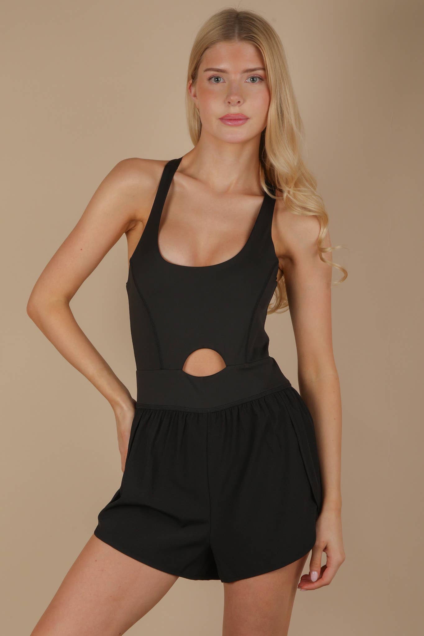 Front Cutout Romper Activewear