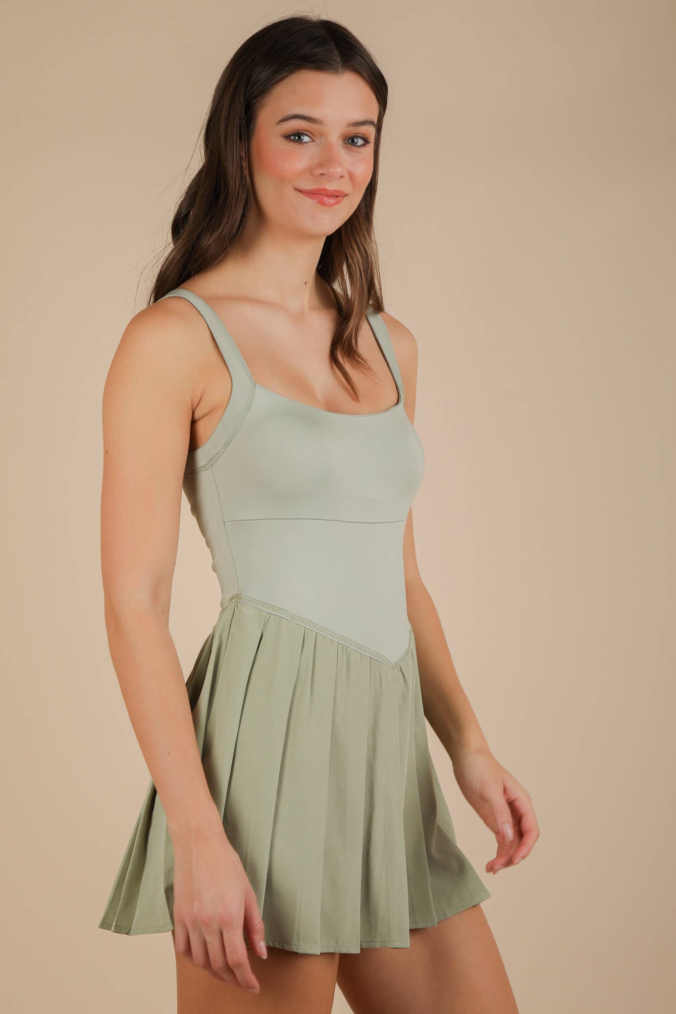 Pleated Skirt Activewear Dress