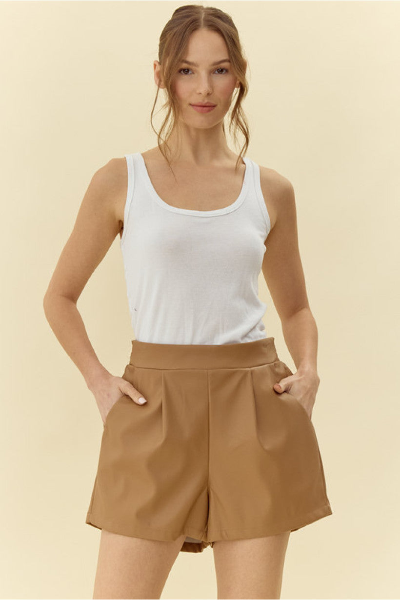 Baddie Pleather Shorts