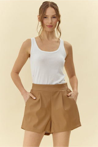 Baddie Pleather Shorts