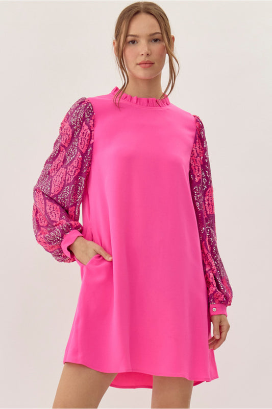 Kira in Fuchsia Dress