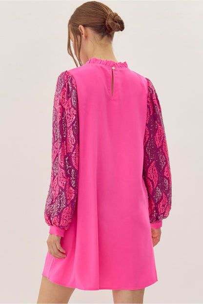 Kira in Fuchsia Dress