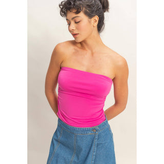 Ruched Bandeau Top