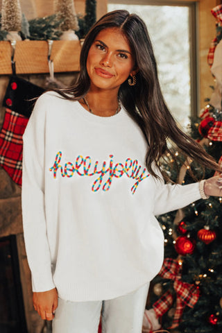 Holly Jolly Script Sweater