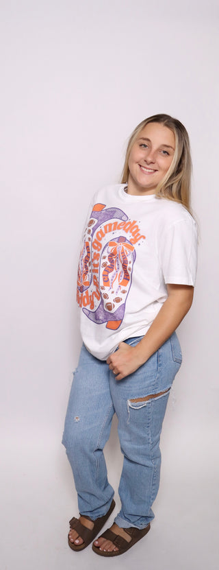 Clemson Boots Tee