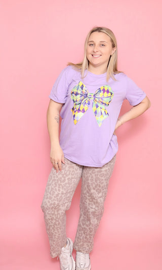 Mardi Gras Bow Tee