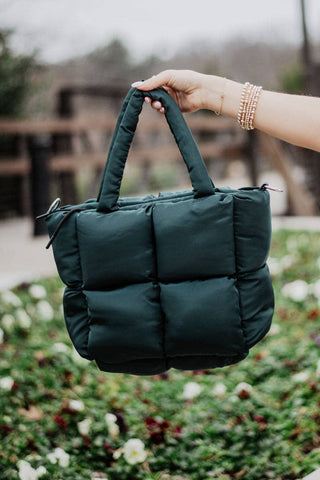 Forest Green Wholesale Mini Tote Handbag