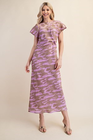 Satin Safari Dress