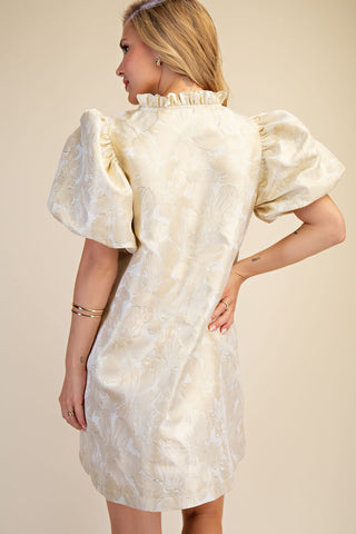 Bloom Babe Puff Sleeve Mini Dress
