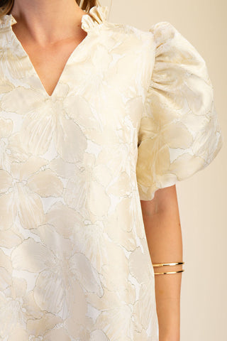 Bloom Babe Puff Sleeve Mini Dress