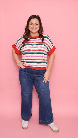 Marlowe Stripe Knit Top