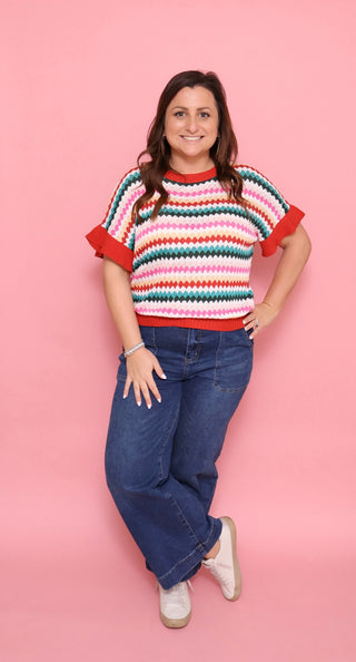 Marlowe Stripe Knit Top