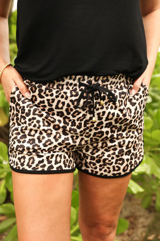 Safari Chic Leopard Everyday Shorts