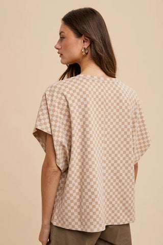 Anniewear Simply Styled Checkered Top