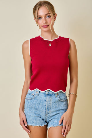 Cherry Outline Chic Top