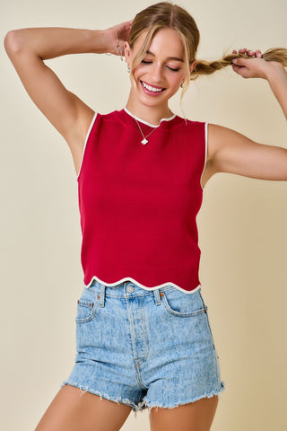 Cherry Outline Chic Top