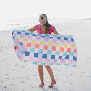 Check Yes Floral Quick Dry Towel