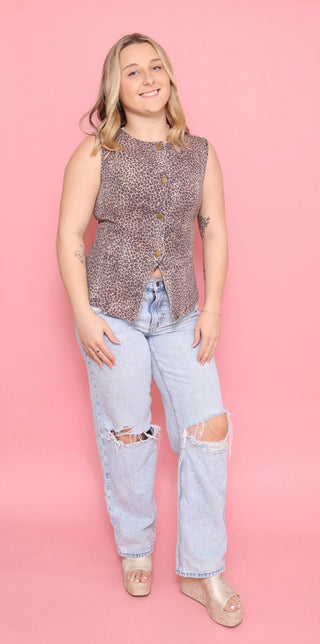 Savannah Chic Button-Up Vest