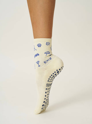 Vintage Summer Grip Socks