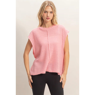 Pink Cloud Knit Top