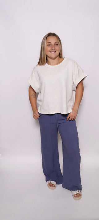 French Terry Cropped Top