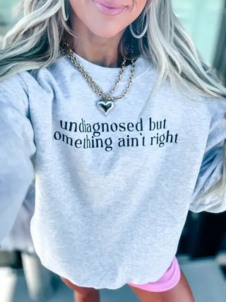 Undiagnosed Ash Gray Graphic Crewneck