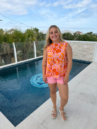 THML Sunset Mosaic Top