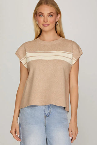 She&Sky Easy Days Stripe Top